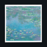 Serviette En Papier Claude Monet. L'Eau Est Nichée. Impressionnisme fr<br><div class="desc">Serviette Claude Monet "Water Lys".</div>