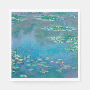 Serviette En Papier Claude Monet. L'Eau Est Nichée. Impressionnisme fr