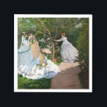 Serviette En Papier Claude Monet - Les femmes dans le jardin<br><div class="desc">Femmes dans le jardin / Femmes au jardin - Claude Monet,  Huile sur toile,  1866</div>