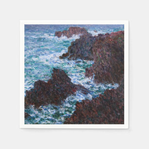 Serviette En Papier Claude Monet - Les rochers de Belle-Île, côte sauv