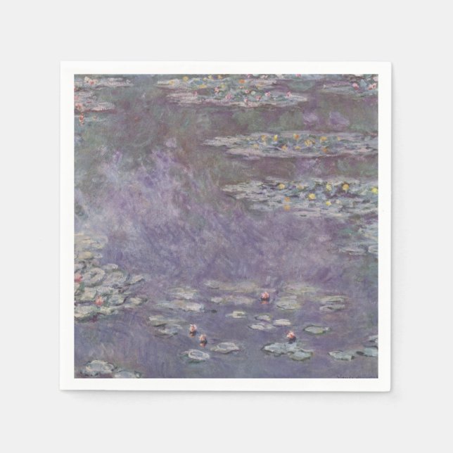 Serviette En Papier Claude Monet - Lys d'eau (Devant)