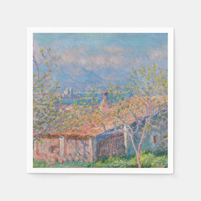 Serviette En Papier Claude Monet - Maison de jardinier à Antibes (Devant)