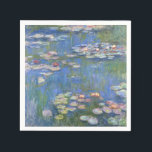 Serviette En Papier Claude Monet // Nappes d'eau<br><div class="desc">Water Lilies est une série d'environ 250 peintures à l'huile réalisées par l'impressionniste Claude Monet (1840-1926). Les peintures représentent le jardin fleuri de Monet à Giverny et ont été l'objet principal de la production artistique de Monet pendant les dernières trente années de sa vie. Cette reproduction est haute résolution et...</div>