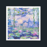 Serviette En Papier Claude Monet - Nymphéas / Nymphéas 1919<br><div class="desc">Nymphéas (W.1852) - Claude Monet,  Huile sur toile,  1916-1919</div>