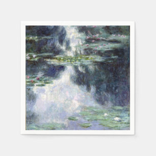 Serviette En Papier Claude Monet Pond avec nénuphars