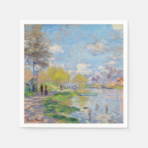 Serviette En Papier Claude Monet - Printemps de la Seine