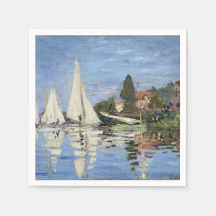 Serviette En Papier Claude Monet Regattas à Argenteuil