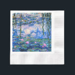 Serviette En Papier Claude Monet - Water Lilies, 1919,<br><div class="desc">Célèbre tableau de Claude Monet,  Water Lilies,  1919.</div>