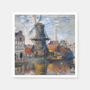 Serviette En Papier Claude Monet - Windmill, Amsterdam