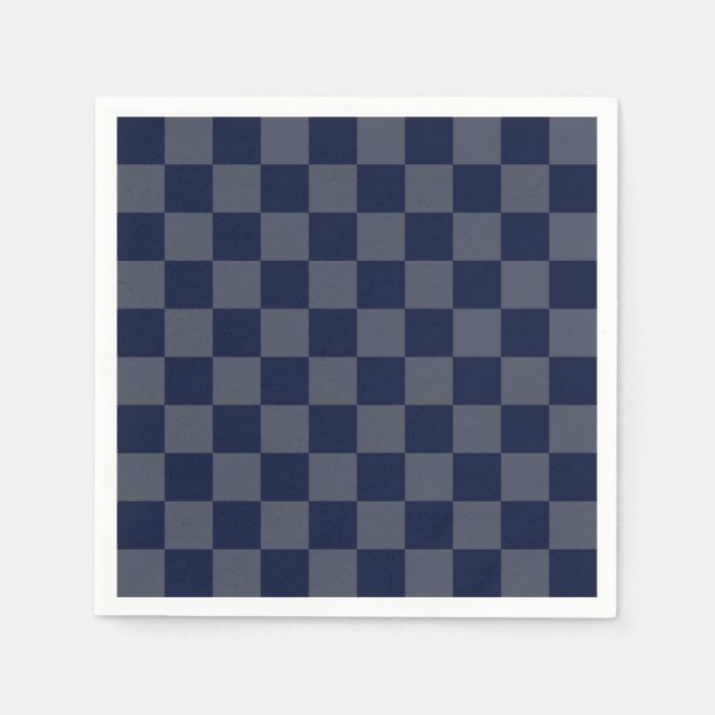 Serviette En Papier Clavier bleu marine (Devant)