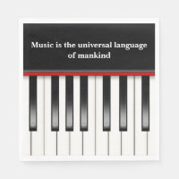 Clavier de piano avec citation musicale