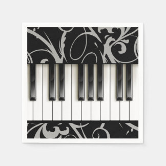Serviette En Papier Clavier de piano // Réception du considérant de pi