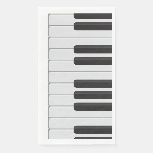 Serviette En Papier Clavier pour piano (Devant)