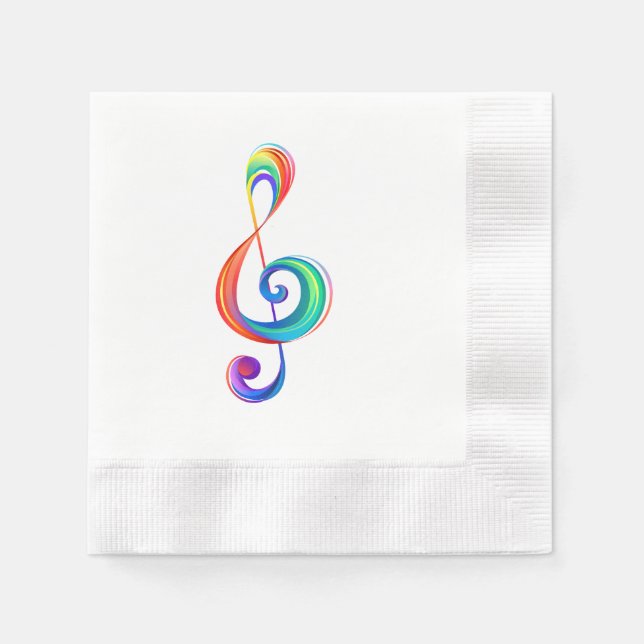 Serviette En Papier Clé arc-en-ciel (Devant)