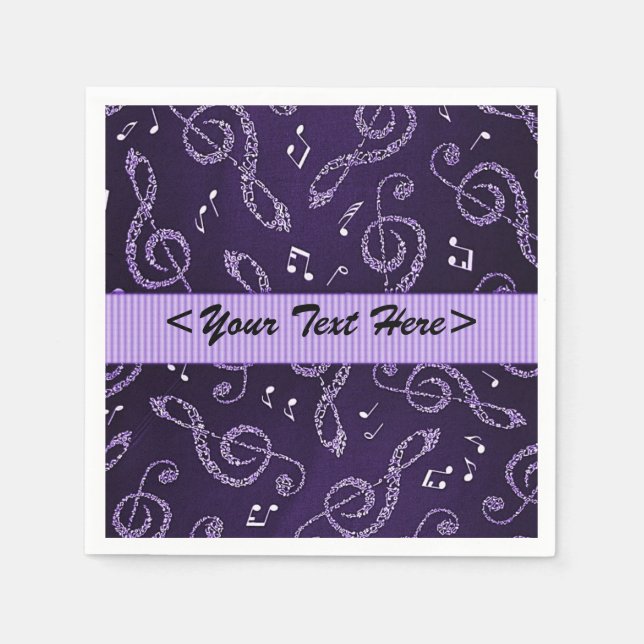 Serviette En Papier Clefs pourpres En Arbre Stylo Personnaliser Napkin (Devant)