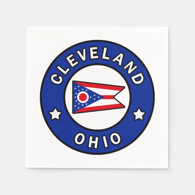 Serviette En Papier Cleveland Ohio (Devant)