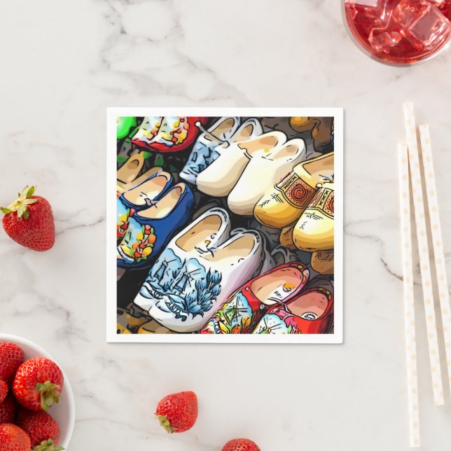 Serviette En Papier Clochons, Amsterdam, Pays-Bas - serviettes en papi (En situation)