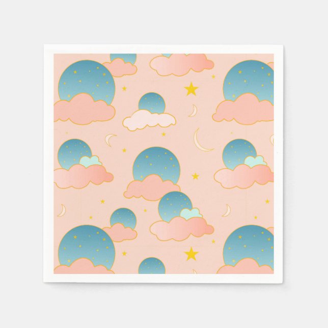 Serviette En Papier Cloud Neuf Vibes (Devant)