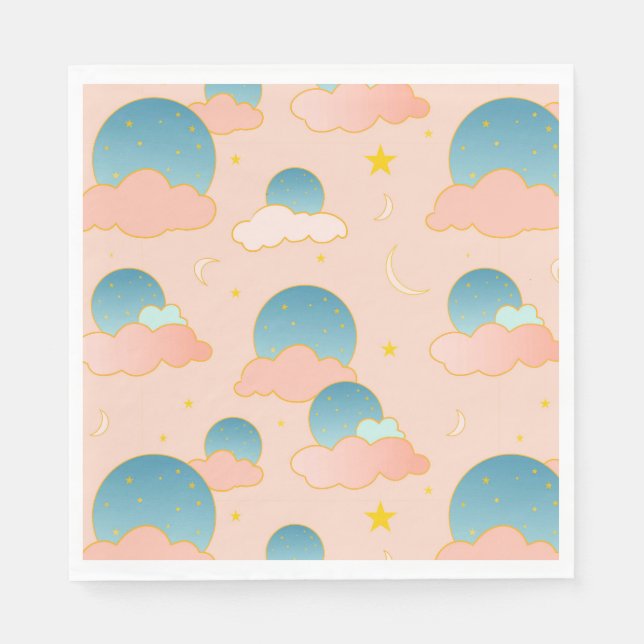 Serviette En Papier Cloud Neuf Vibes (Devant)