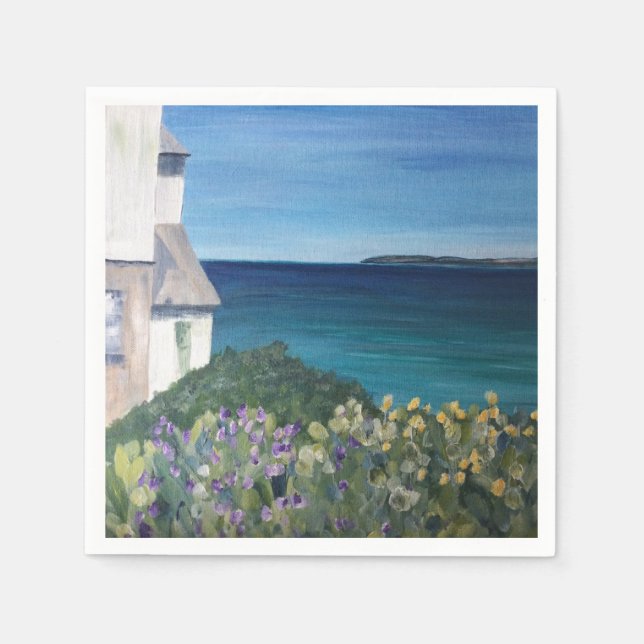Serviette En Papier Clovelly Devon (Devant)