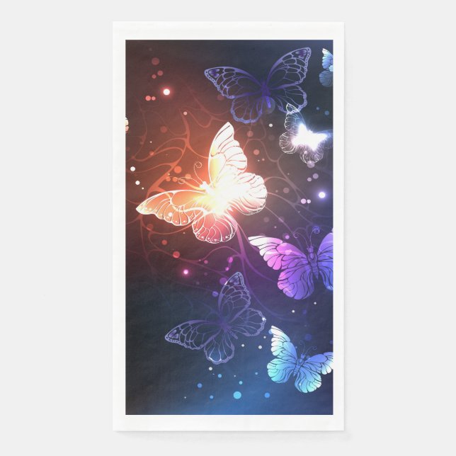 Serviette En Papier Clowing Night Butterflies (Devant)