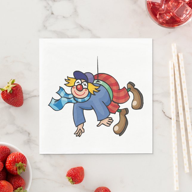 Serviette En Papier Clown Comique Pendu à l'Envers (Créateur téléchargé)