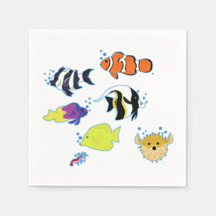 Serviette En Papier Clownfish et amis