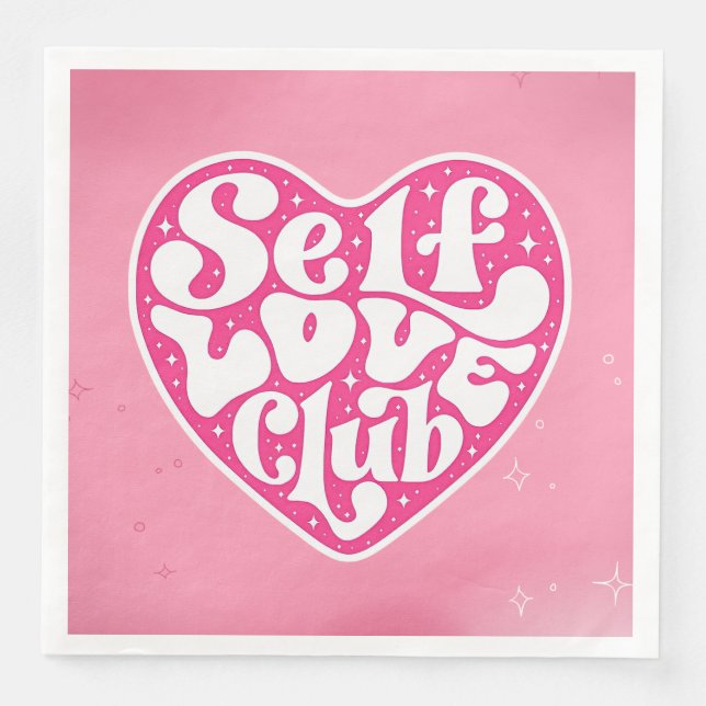 Serviette En Papier Club d'Amour de Soi (Devant)