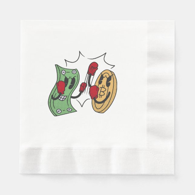 Serviette En Papier Club de combat Crypto (Devant)