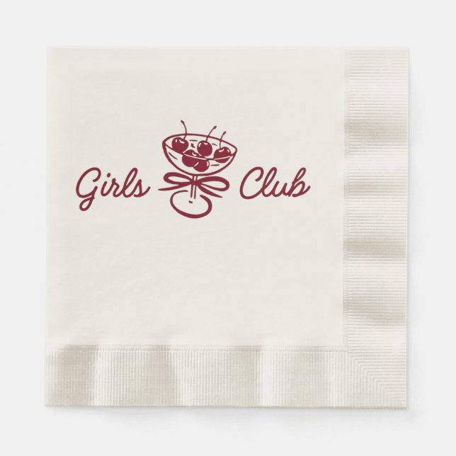 Serviette En Papier Club de filles (Devant)