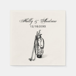 Serviette En Papier Club de golf Golf Bag