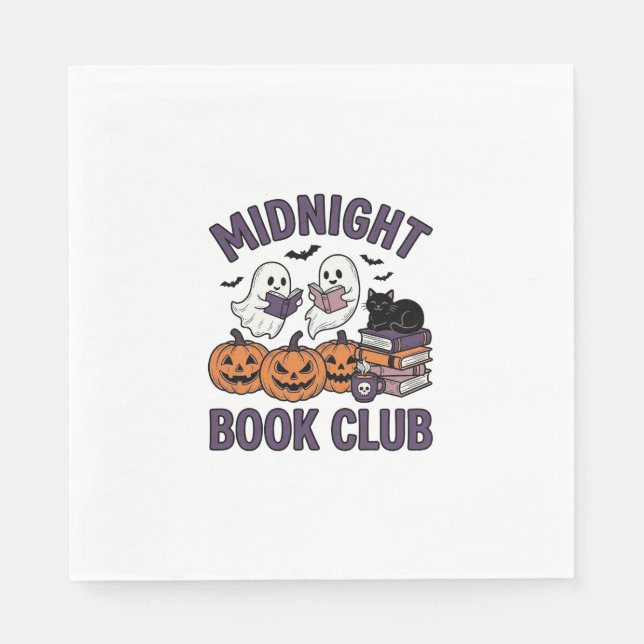 Serviette En Papier Club de lecture de minuit pour la conception de le (Devant)