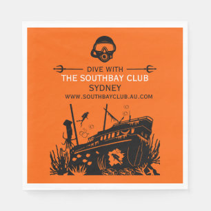 Serviette En Papier Club de plongée nautique