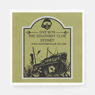 Serviette En Papier Club de plongée nautique