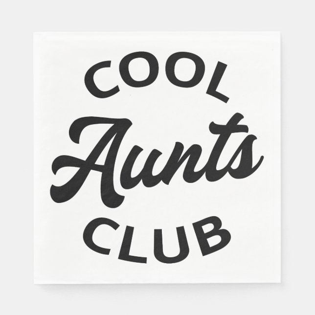 Serviette En Papier Club des Aunts cool I (Devant)