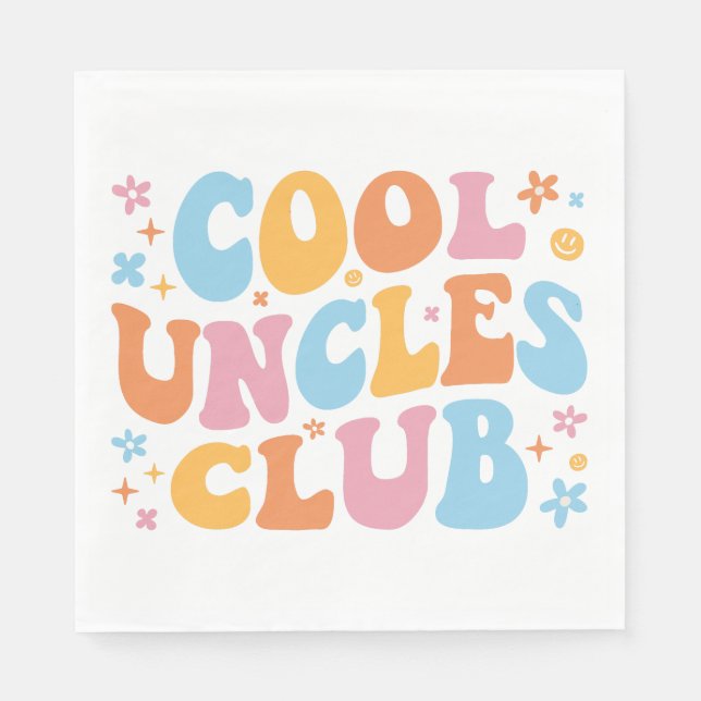 Serviette En Papier Club des oncles cool III (Devant)