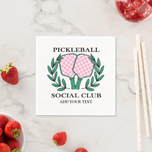 Serviette En Papier Club social de Pickleball