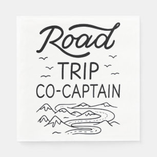 Serviette En Papier Cocapitaine de road trip I - Navigateur de camping