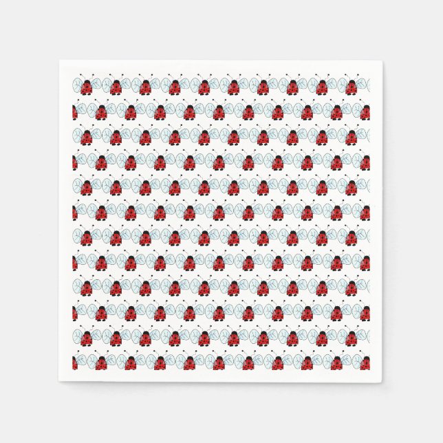 Serviette En Papier Coccinelle   (Devant)