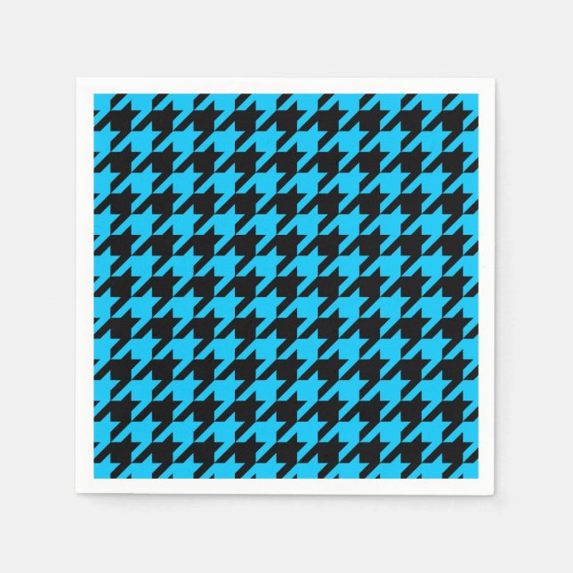 Serviette En Papier Coche de pied noir bleu (Devant)