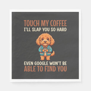 Serviette En Papier Cockapoo Amoureux de Café Drôle