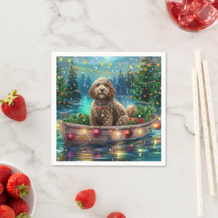 Serviette En Papier Cockapoo Christmas Festive Voyage