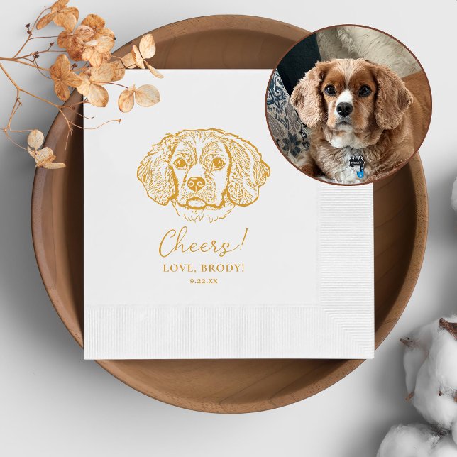 Serviette En Papier Cocker Spaniel Chien Salutation personnalisée (Créateur téléchargé)