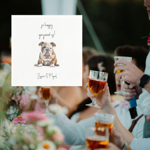 Serviette En Papier Cocktail amusant Mariage pour animaux domestiques