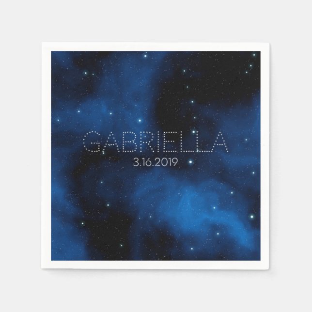 Serviette En Papier Cocktail bat mitzvah Napkin (Devant)