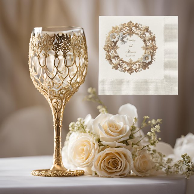 Serviette En Papier Cocktail blanc Coin Coït Napkins (Créateur téléchargé)