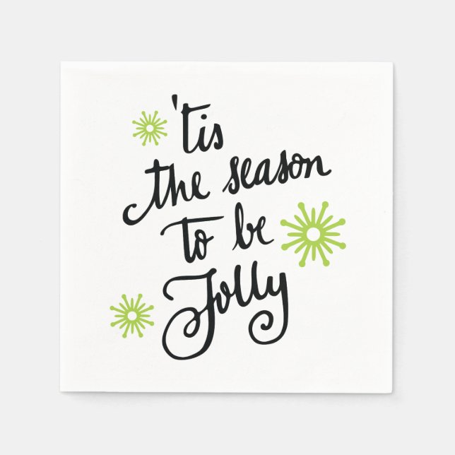 Serviette En Papier Cocktail carré Napktail Modèle Cocktail standard (Devant)