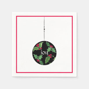 Serviette En Papier Cocktail Christmas Joy Napkin
