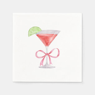 Serviette En Papier Cocktail cosmopolite Napkin
