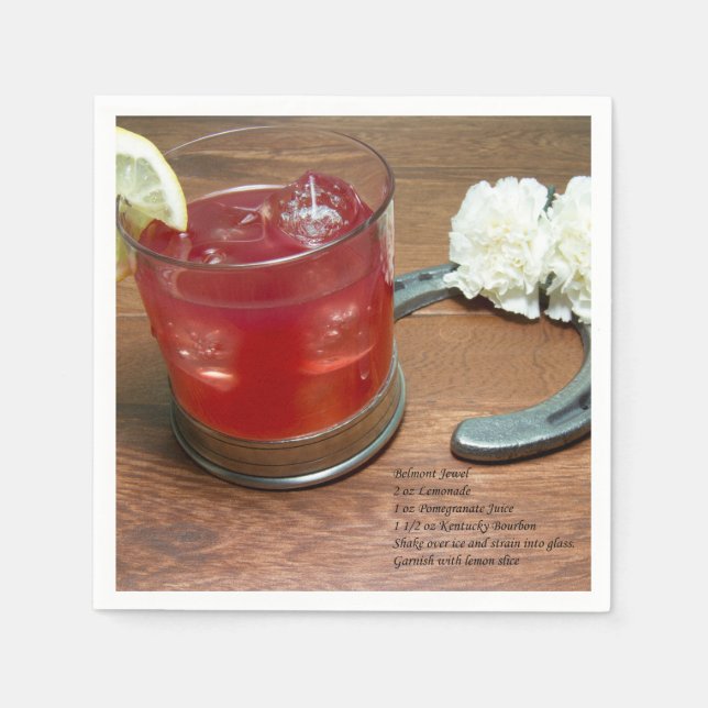 Serviette En Papier Cocktail de bijou de Belmont (Devant)